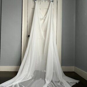 Justin Alexander Cora Bridal Cape (Ivory)